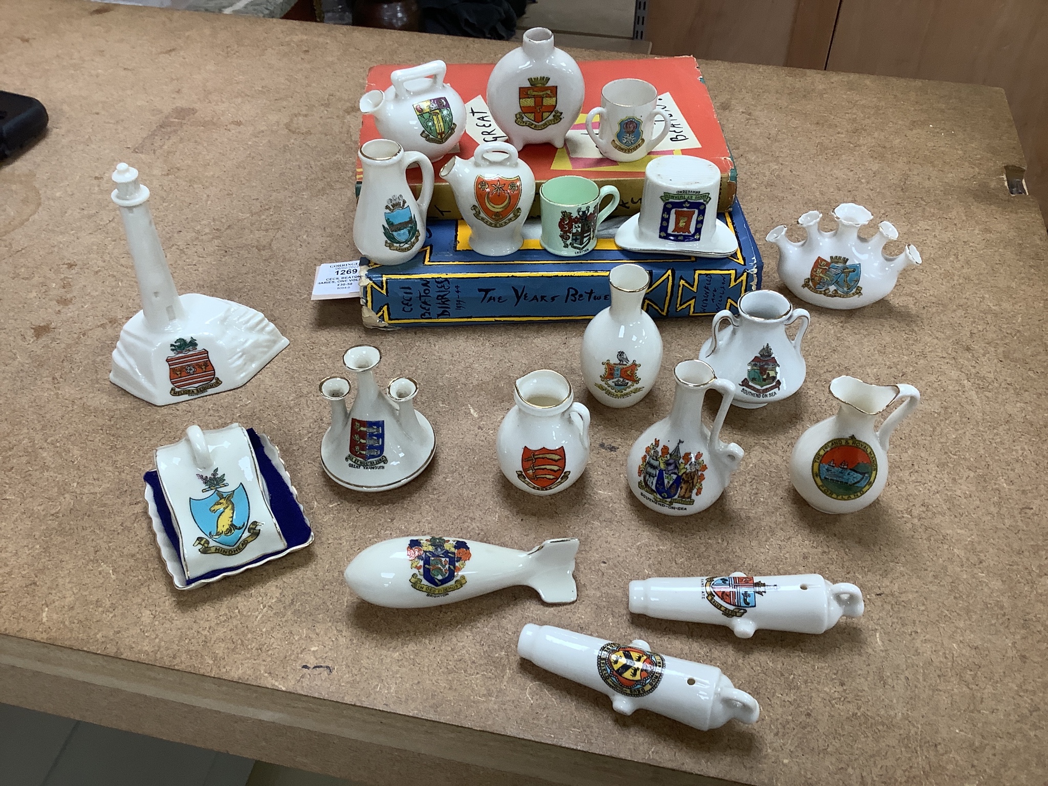 A quantity of Goss and other crested china